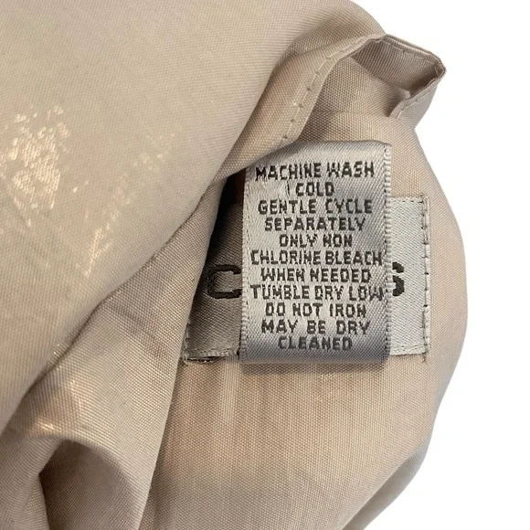 Chico’s Metallic Silver Windbreaker / Waterproof Jacket - Picture 14 of 14